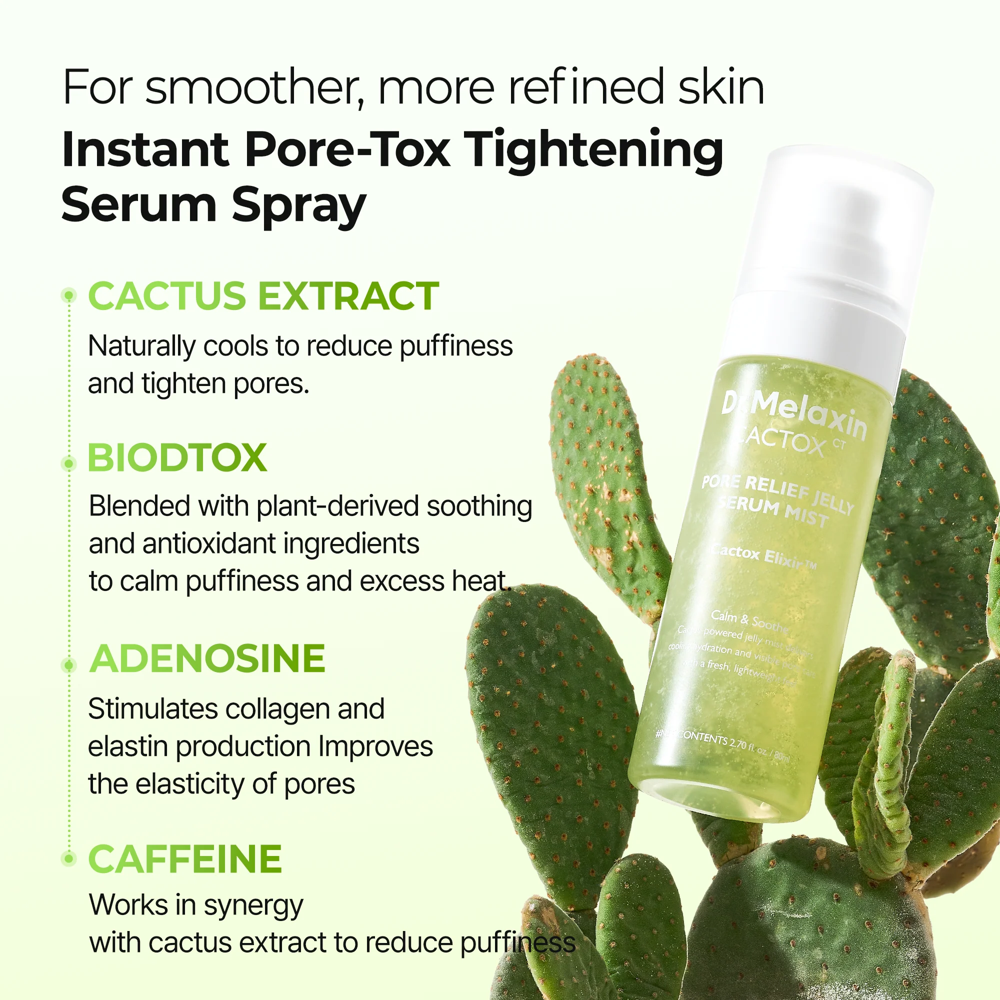 CACTOX Pore Relief Jelly Serum Mist - Image 6