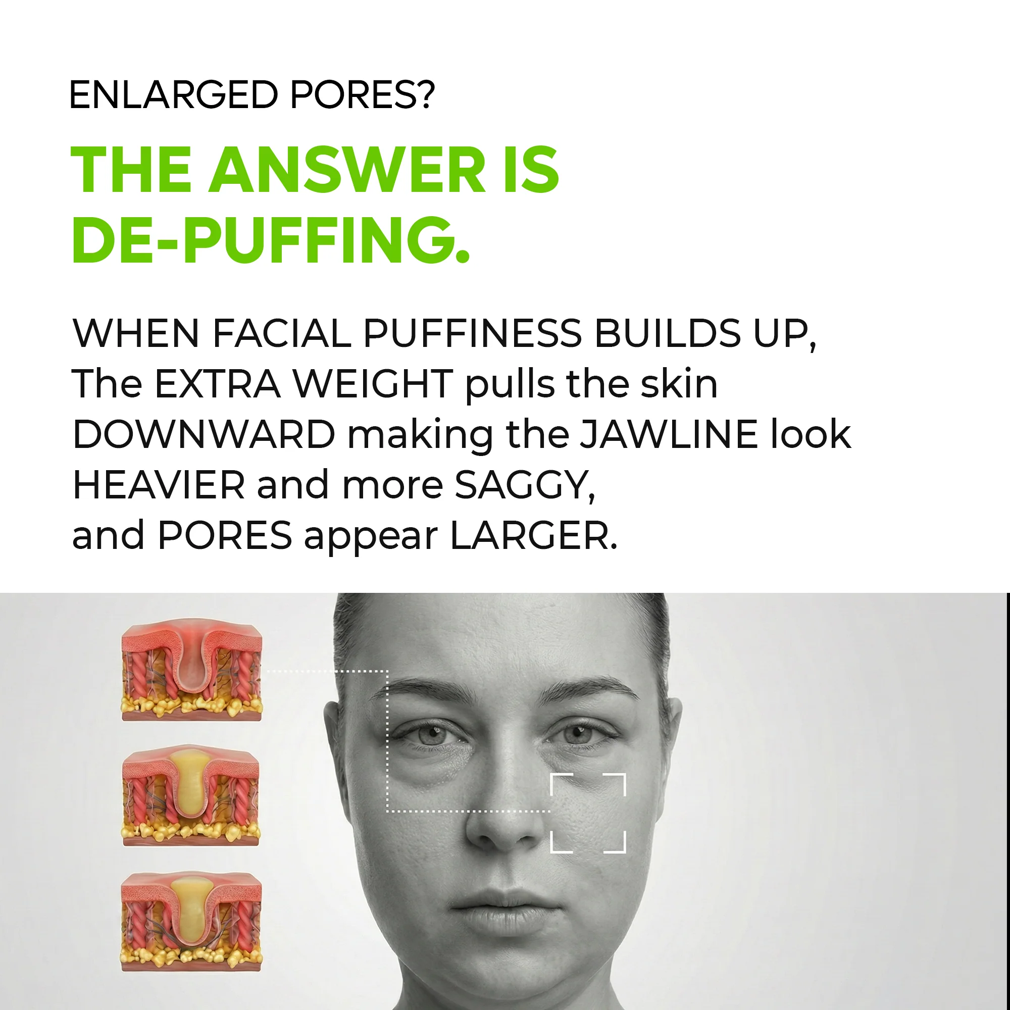 CACTOX De-Puffing Pore Tox Gel Mask 4EA - Image 3