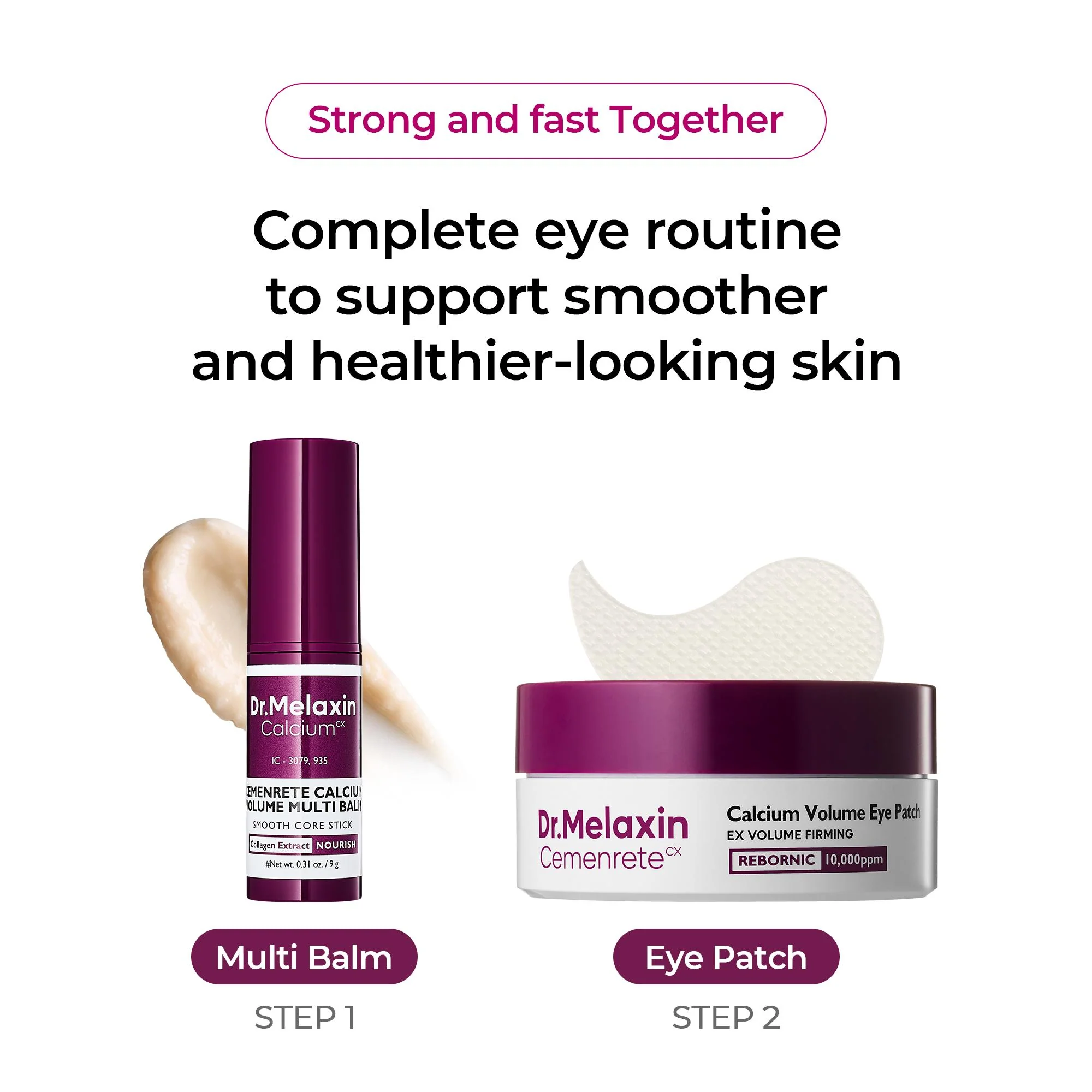 [TikTok Shop Top-Selling] Collagen Calcium Eye Patch & Glow Multi Balm Duo - Image 8