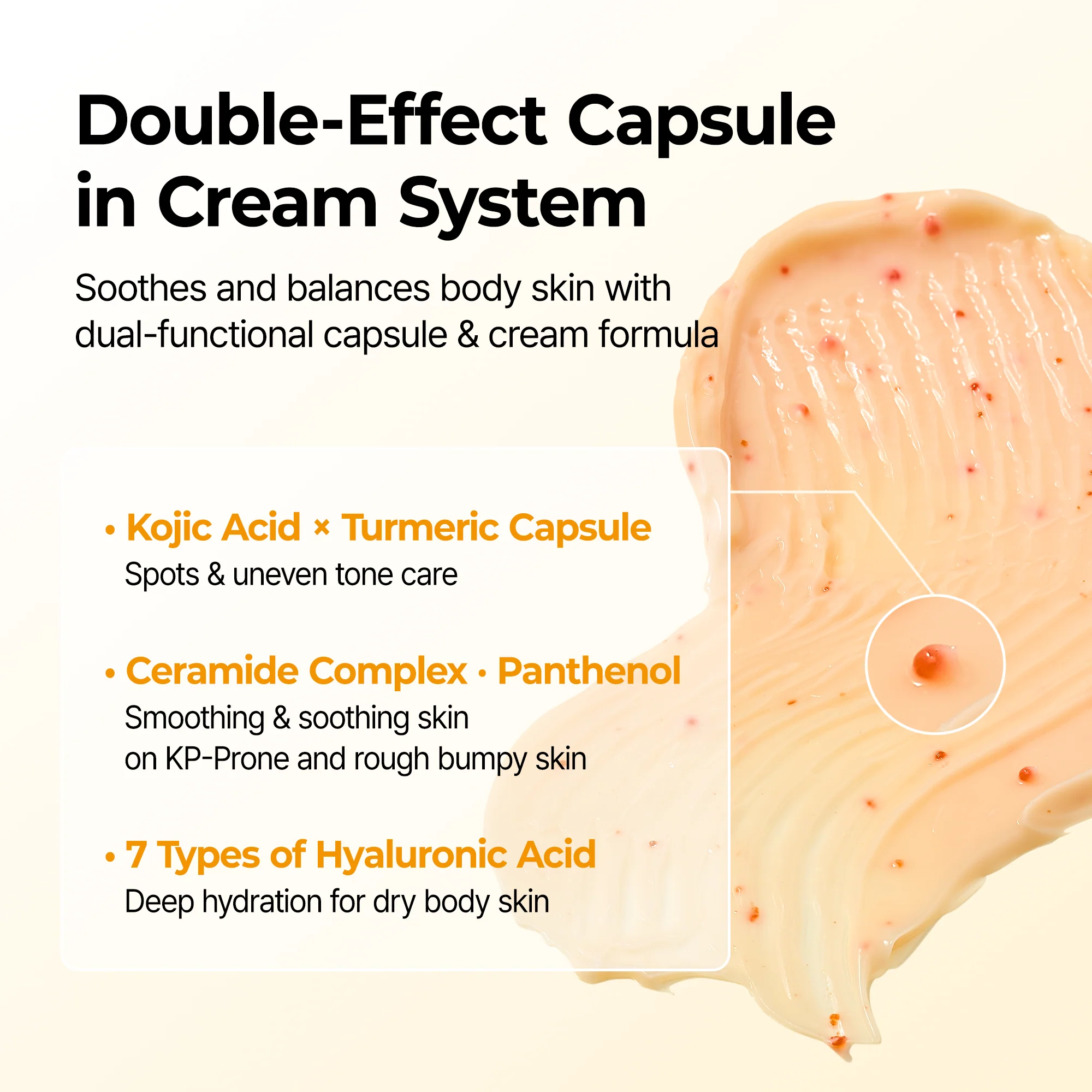 Kojic Acid Turmeric Capsule Body Cream - Image 4
