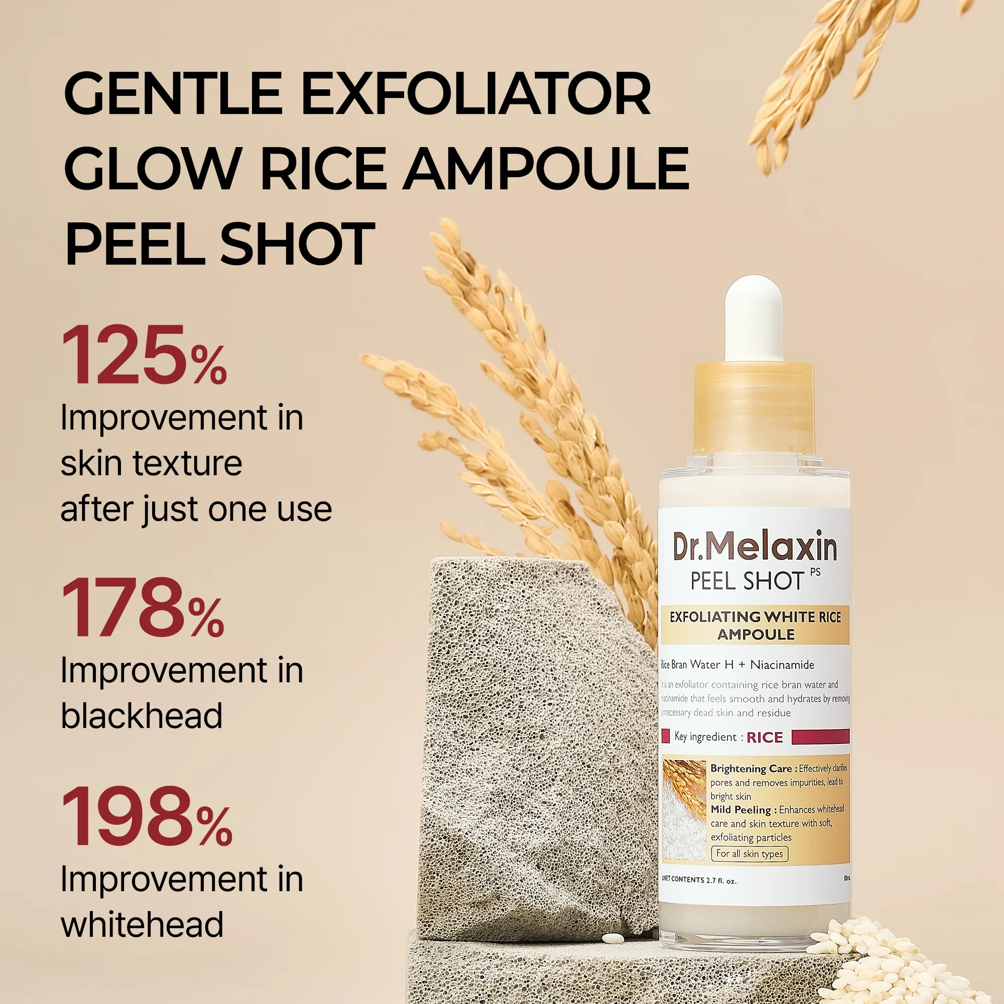Peel Shot Glow White Rice Ampoule - Image 3