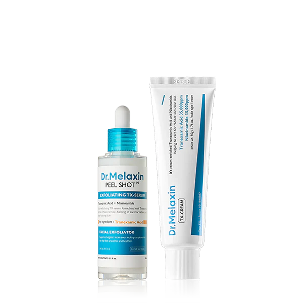 TX Exfoliating & Tone-Smoothing Duo – Serum 80ml + Cream 50ml