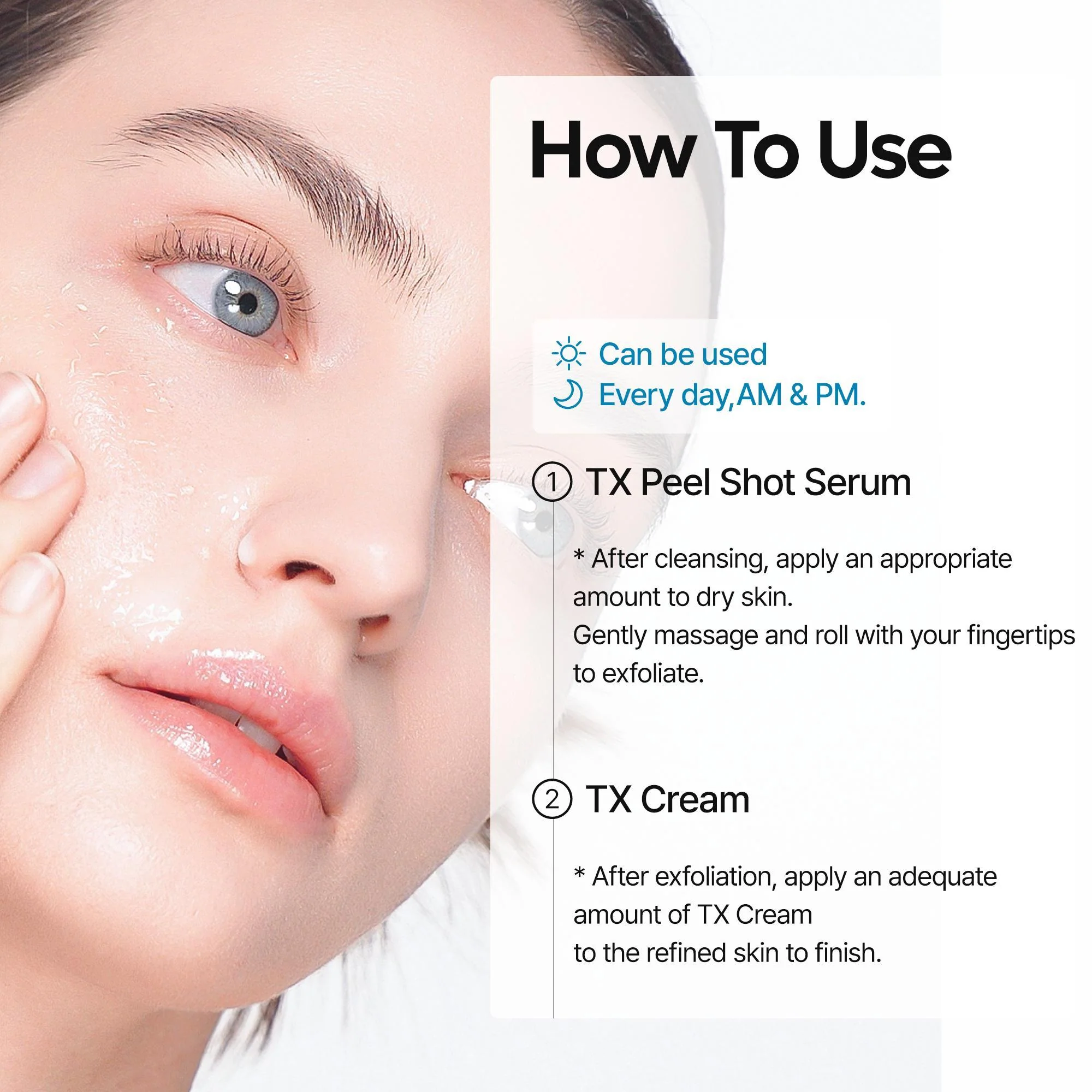 TX Exfoliating & Tone-Smoothing Duo – Serum 80ml + Cream 50ml - Image 8